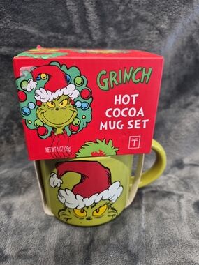 Grinch Hot Cocoa Mug Set - Green